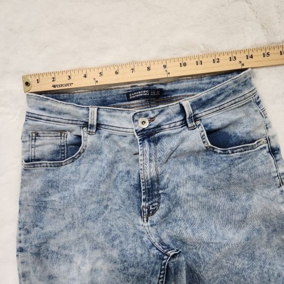 Zara Basic Bleached pants Size 8 - Picture 9 of 13